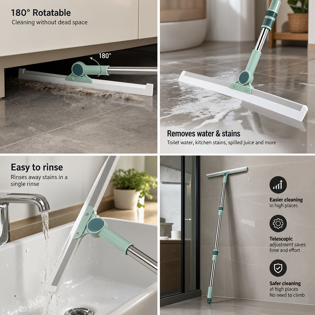 Multifunction Mop FlexiClean 180° Multi-Surface Mop – Plenzi